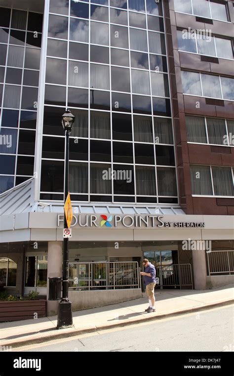The Four Points By Sheraton Located Downtown Halifax Ns Stock Photo