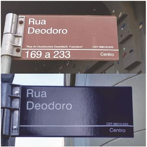 Fora Do Padrão Novas Placas Com Nomes Das Ruas De Florianópolis Vão Ser Trocadas Nd Mais