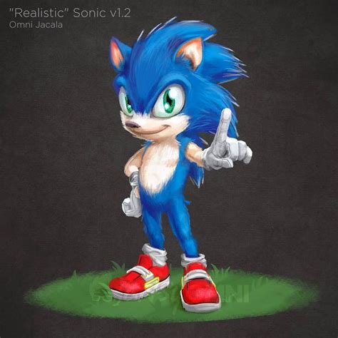 Realistic Sonic The Hedgehog V12 By Hextupleyoodot Sonic
