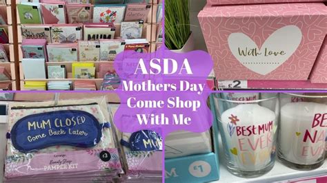 Asda Mothers Day Come Shop With Me Youtube