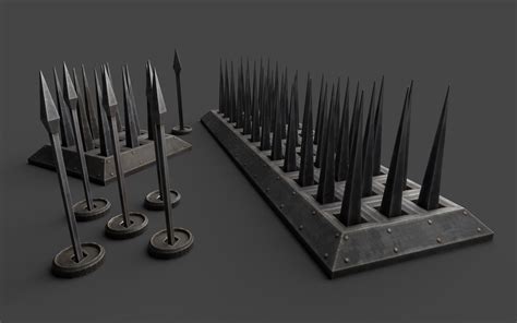 Low Poly Spikes Traps By Tridentcorp