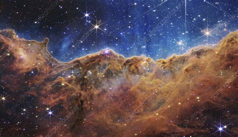 Open Star Cluster In Carina Nebula Jwst Image Stock Image C056