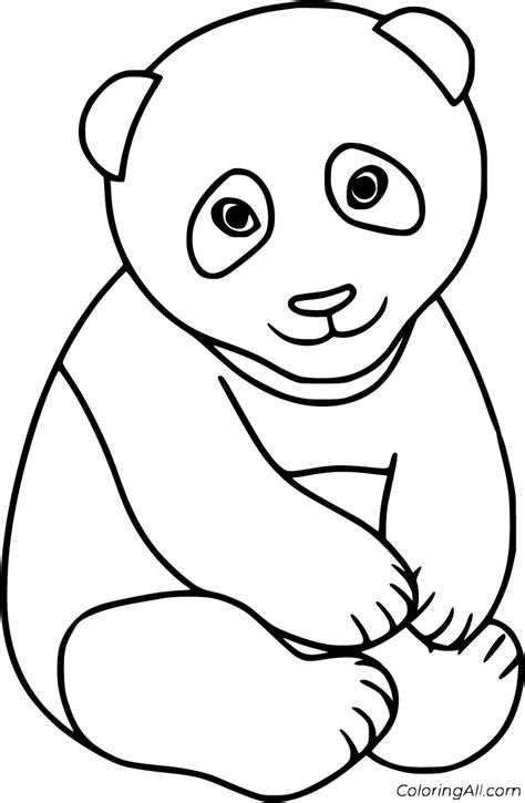 Panda Coloring Pages 62 Free Printables Coloringall