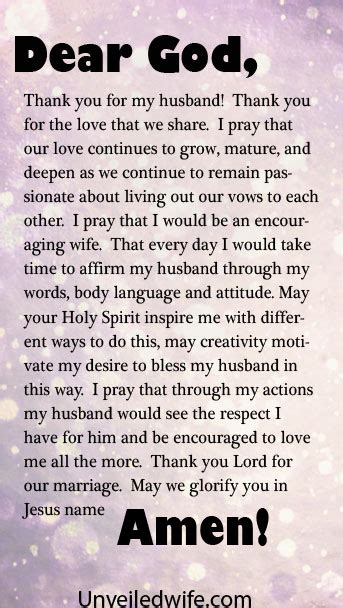 Prayer Of The Day Affirming My Husband
