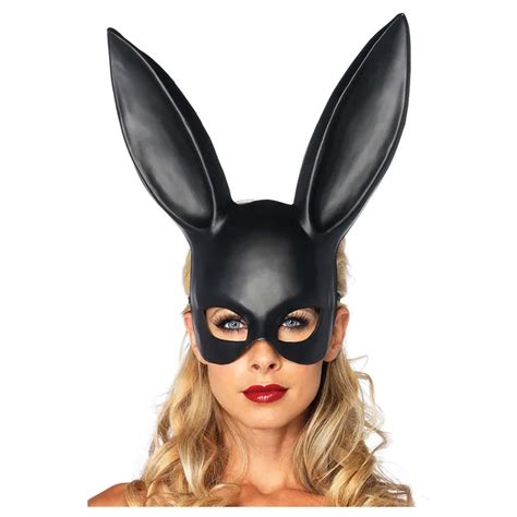 buy women s masquerade rabbit mask sexy bondage bunny long ears carnival