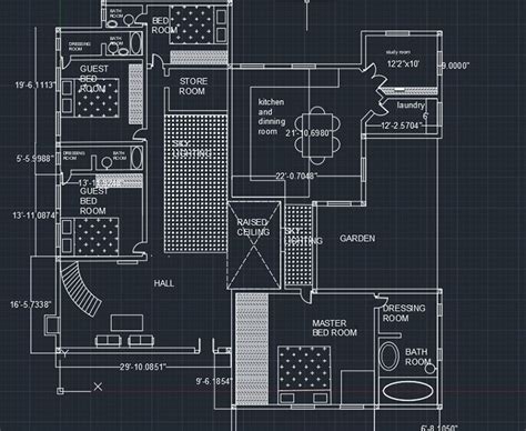 Autocad House Plans With Dimensions Download Autocad