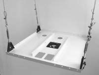 Whether they include piping or arms that help with adjusting the height of your for a suspended ceiling (one that is dropped down from the structural ceiling, and thus will be unable to support heavy loads), buy a suspended ceiling kit. Product: Chief CMA-450 Suspended Ceiling Projector Mount Kit