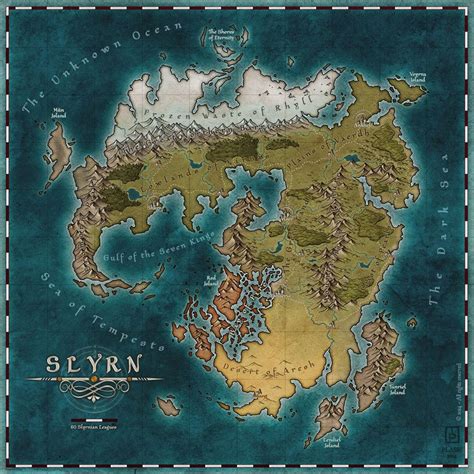 This Is A First Map Commissioned For An Online Fantasy Game Project