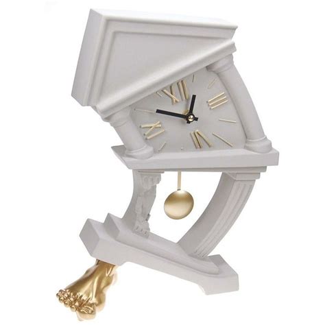 Antartidee Pendulum Xxi Century Handmade Table Clock Made In