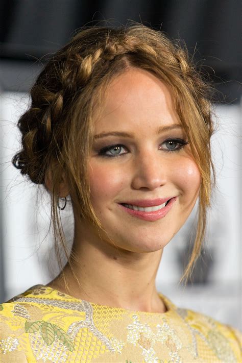 Jennifer Lawrence Hotorbeast Braided Crown Hairstyles African