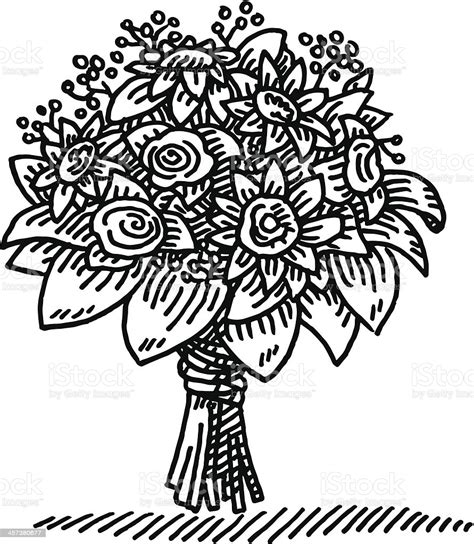 Maybe you would like to learn more about one of these? Flower Bouquet Drawing Stock Illustration - Download Image ...