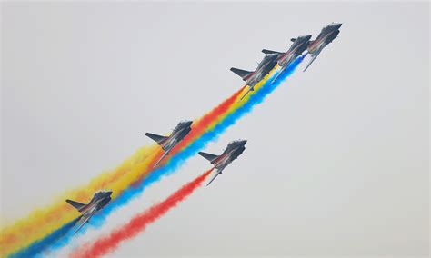 Global Times Chinas Bayi Aerobatic Team Performs On The