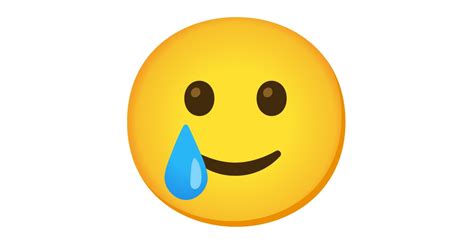 🥲 Smiling Face With Tear Emoji Smile Cry Emoji