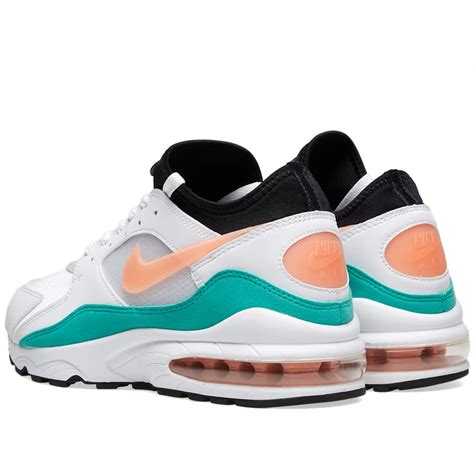 Nike Air Max 93 Miami White Bliss And Kinetic Green End Uk