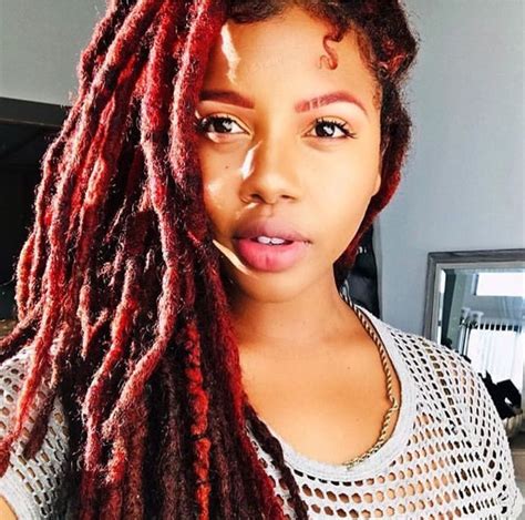 pin by iona on hair and beauty dreads black women red dreads hair styles