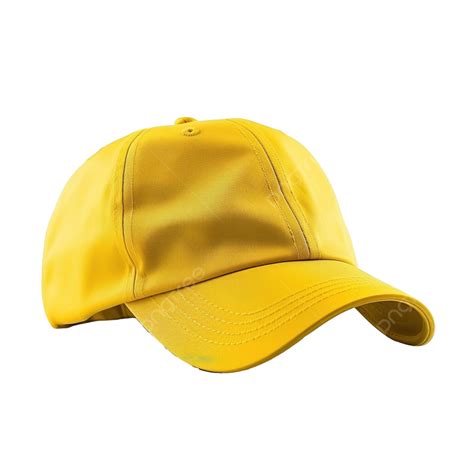 Yellow Cap Wear Baseball Hat Side View Cap Fashion Helmet Png