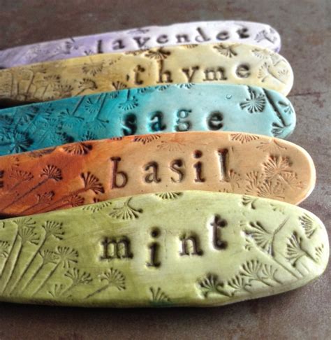 Diy Tutorial Clay Herb Markers Polymer Clay