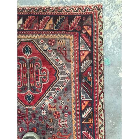 Red Quashaghi Persian Rug 5′3″ × 8′6 Chairish