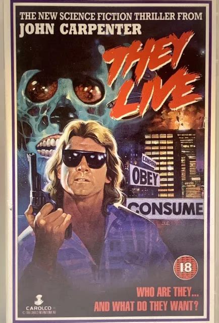 They Live Vhs 1988 John Carpenter Classic Sci Fi Horror 1990 Guild