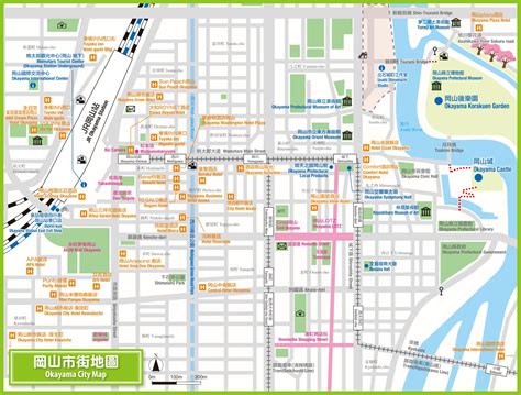 Map of okayama area hotels: Shopping Around Okayama Station - Okayama, Japan | Blue ...