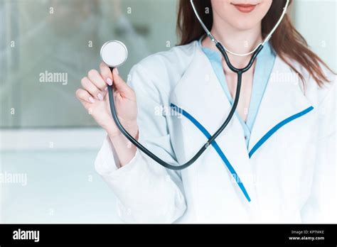 Doctor With A Stethoscope In The Hands Stock Photo Alamy