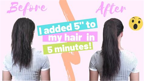 How To Make Your Hair Look Instantly Longer Without Extensions Youtube