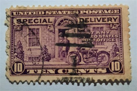 Us 10 Cent Special Delivery Postage Stamp Etsy