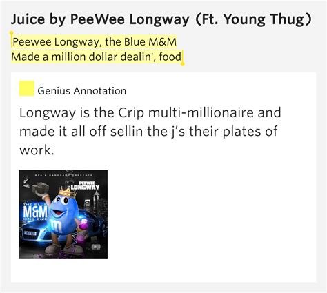 Peewee Longway The Blue Mandm Made A Million Dollar Juice