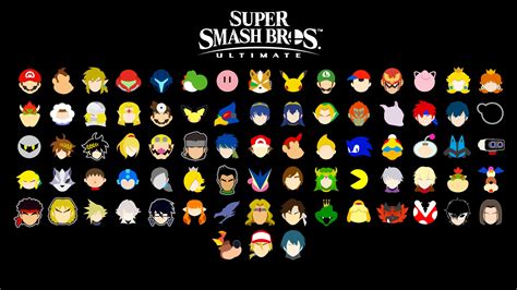 Smash Brothers Ultimate Stock Icons Wallpapers Wallpaper Cave