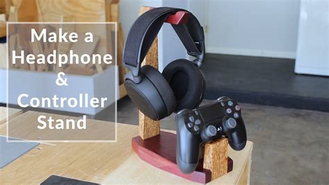 Make A Wooden Headphone Stand And Ps4 Controller Stand With Dovetails