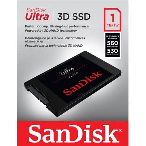 Sandisk Ultra 3d 1tb 1000gb Ssd 25 Inch 7mm Sata 30 6gbs 560mb