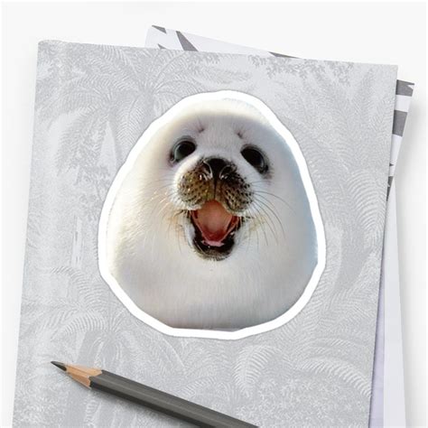 Happy Seal Sticker By Charlo19 Stickers Sell Your Art Seal Design