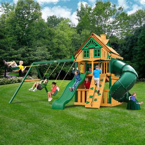 Gorilla Playsets Mountaineer Clubhouse Treehouse Residential Wood