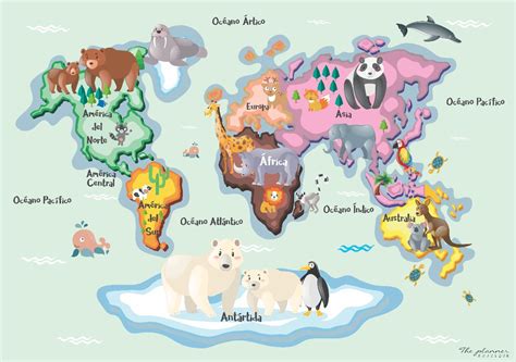 Mapa Mundi Niños Mapa