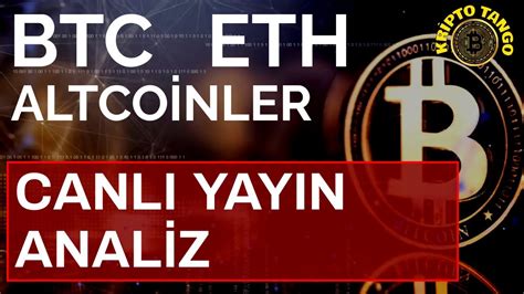 BTC ETH ALTCOİNLER CANLI YAYIN ANALİZ btc eth avax xrp solana