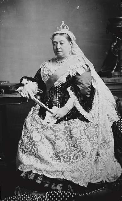 Portrait Photograph Of Queen Victoria Dressed For The Wedding Of The