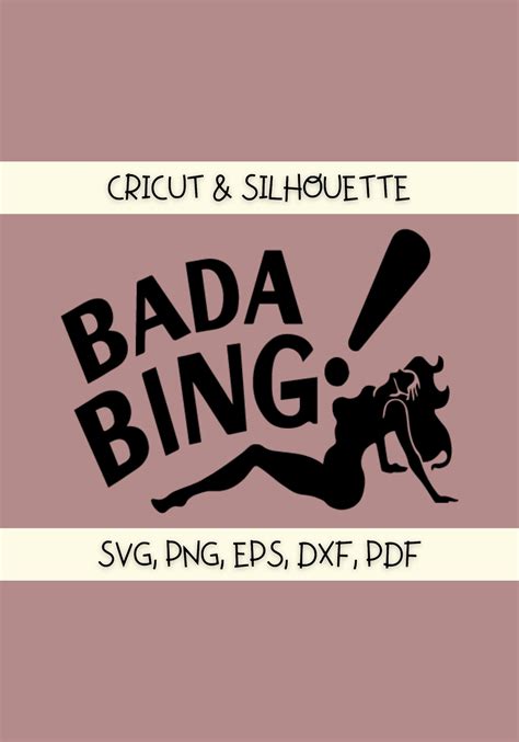 Bada Bing The Sopranos Svg File Immediate Digital Download Etsy
