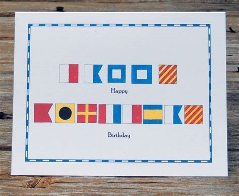 Most popular sites that list maritime alphabet code. Nautical Flag Marine Alphabet Code Happy Birthday Card set of | Etsy