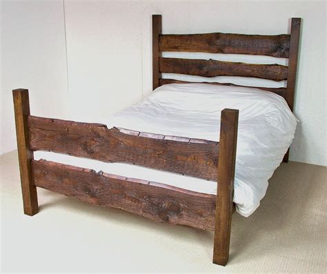 Wooden Bed Handmade Chunky Rustic Double Bed Single Kingsize Ebay