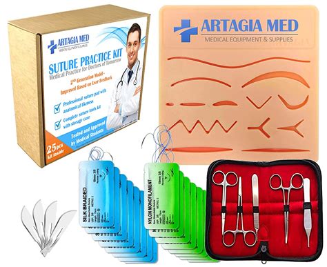 Complete Suture Practice Kit For Suture Training Including Large