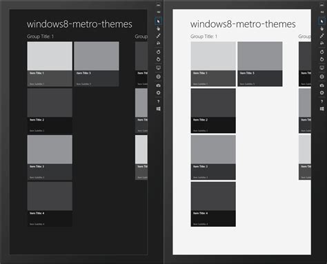 Winrt Application Themeshow To Switch Between Dark And Light Theme