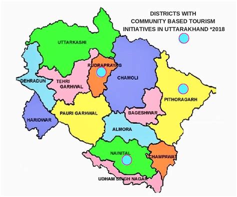 Community Based Tourism In Uttarakhand Uttarakhand India Map Nainital