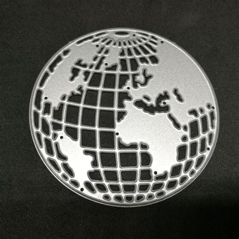 Globe Stencil Metal Cutting Dies Stencils For Diy Scrapbooking Photo