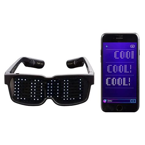 Chemion Bluetooth Led Glasses Special Atmosphere Sunglasses For Nightclub Party Birthday