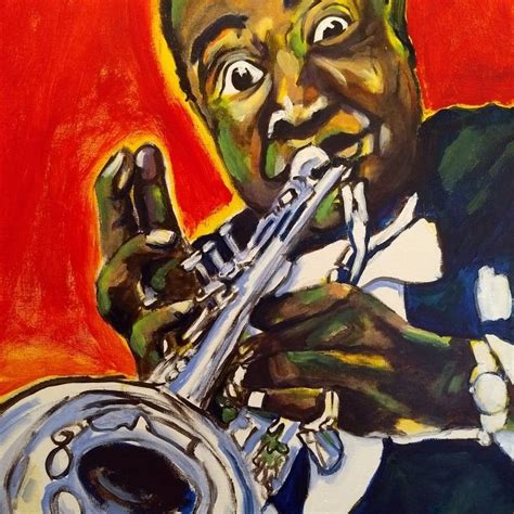 Leslie Lawrence Spradlins Art Louis Armstrong And Trumpet Summer 2019