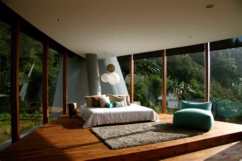 Rumah minimalis dinding motif kayu. Desain Kamar Tidur Dinding Kaca | Desain Rumah