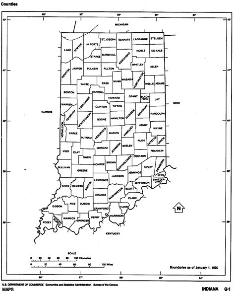 Map Of Indiana Counties Printable Printable World Holiday
