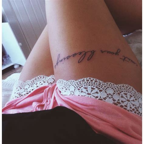 Leg text tattoo countyourblessings Tatueringsidéer Tatuering