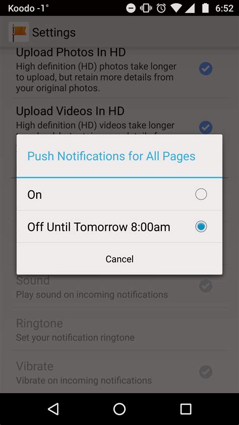 Fill in the required details. This app wont let me turn off push notifications ...