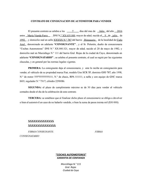 Contrato De Consignacion Calameo Downloader Vrogue